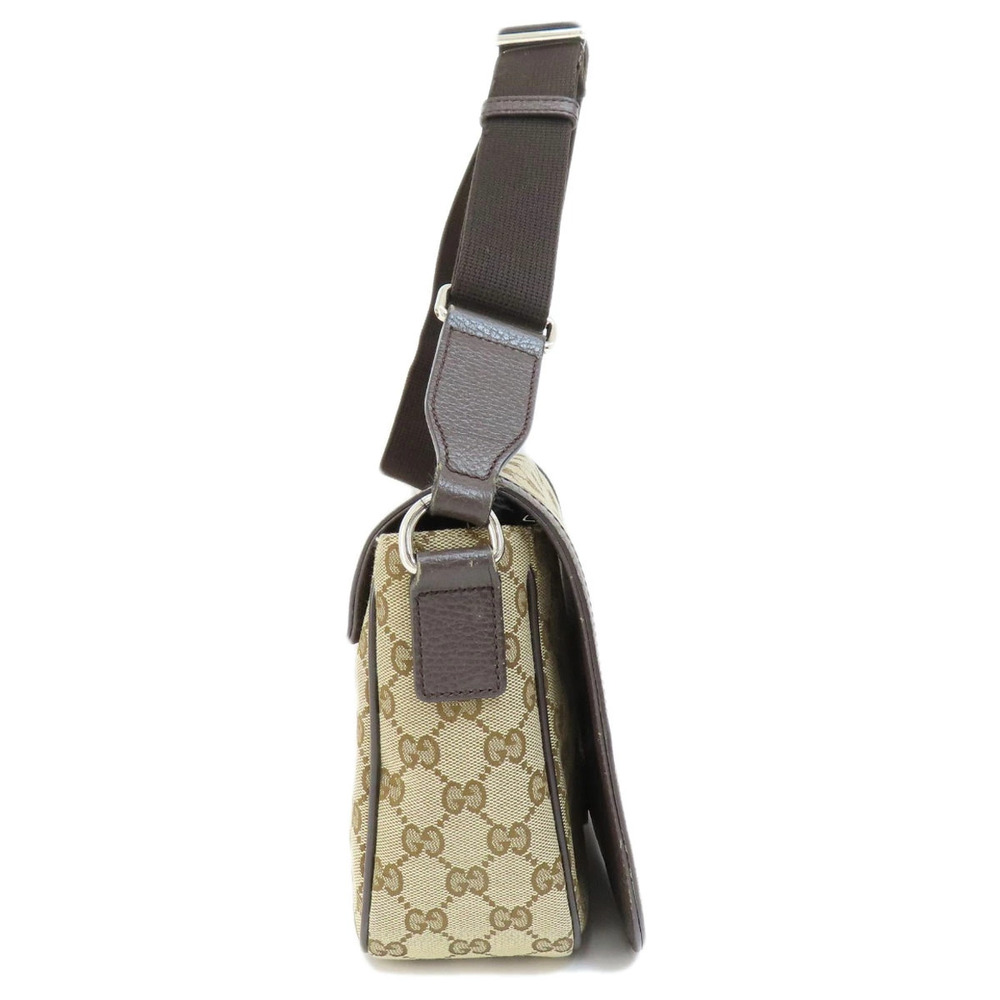 Gucci GG leather Messenger Canvas Bag beige brown monogram - Picture 3 of 11